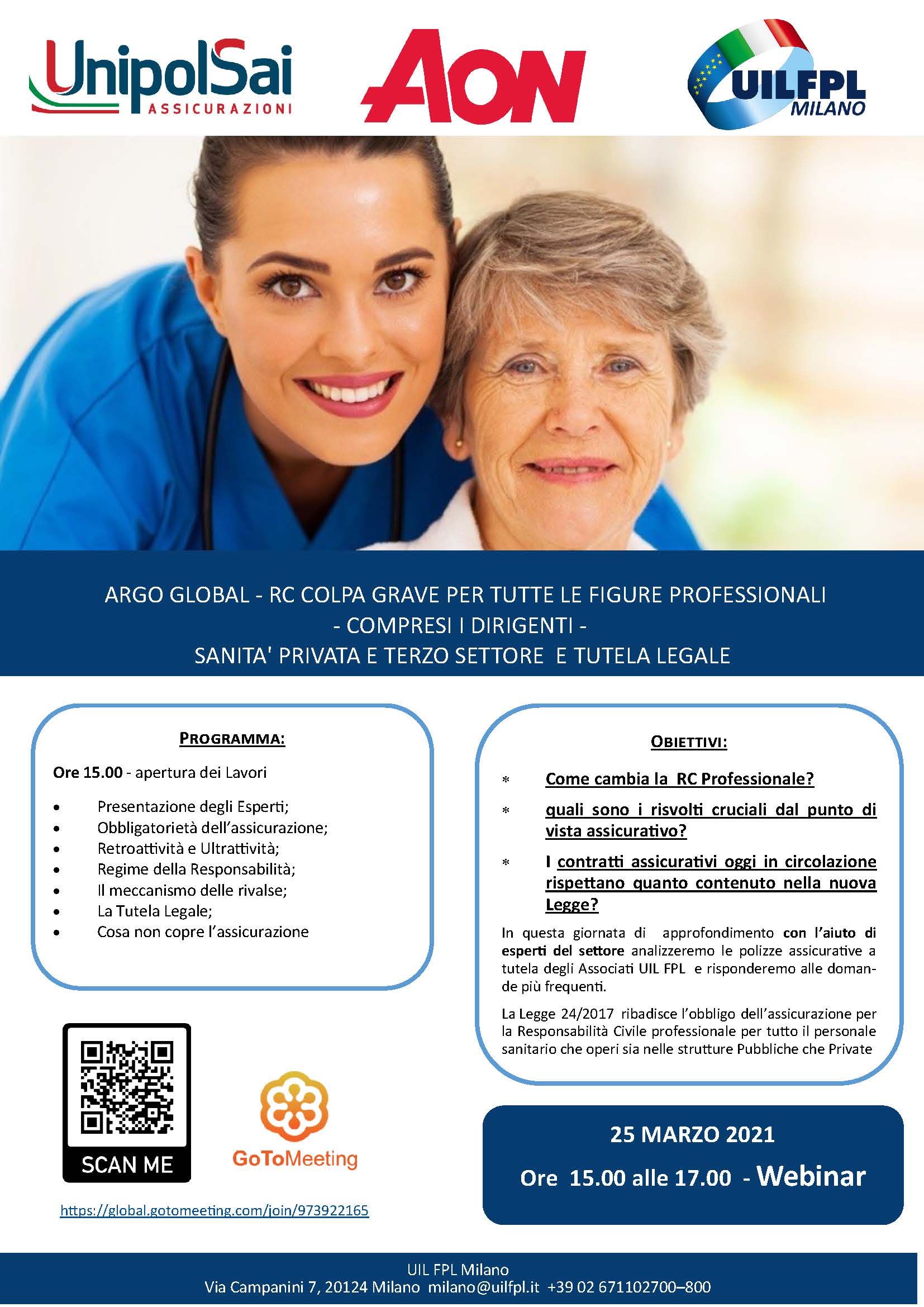 ARGO GLOBAL – RC COLPA GRAVE PER TUTTE LE FIGURE PROFESSIONALI – COMPRESI I DIRIGENTI – SANITA’ PRIVATA E TERZO SETTORE E TUTELA LEGALE