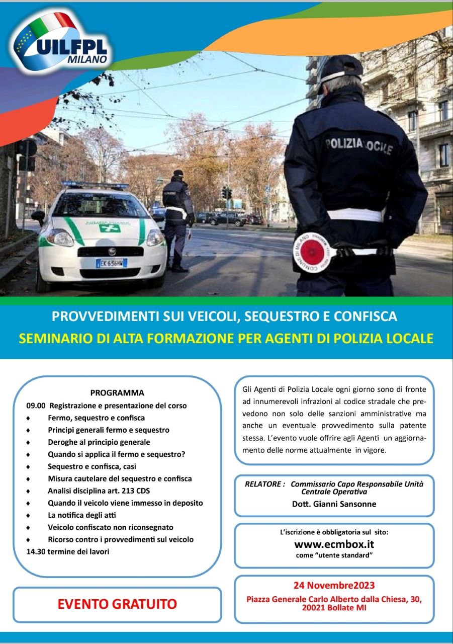 PROVVEDIMENTI SUI VEICOLI: SEQUESTRO E CONFISCA