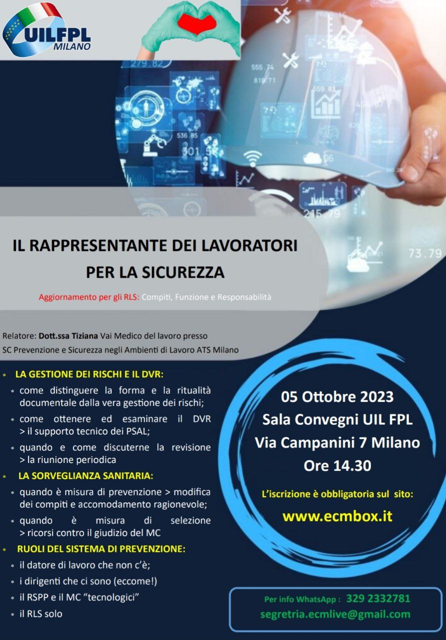 Il RAPPRESENTANTE DEI LAVORATORI PER LA SICUREZZA.