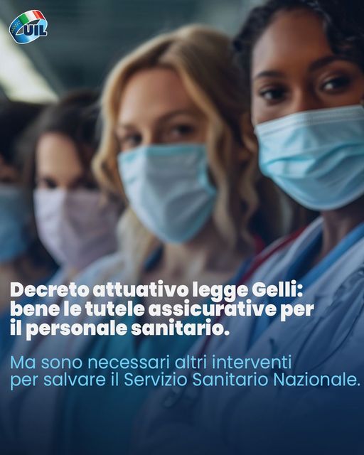 🔵 Decreto Attuativo legge Gelli: bene le tutele assicurative per il personale sanitario