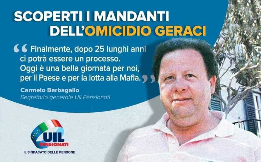 🔵 Scoperti i mandanti dell’omicidio Geraci