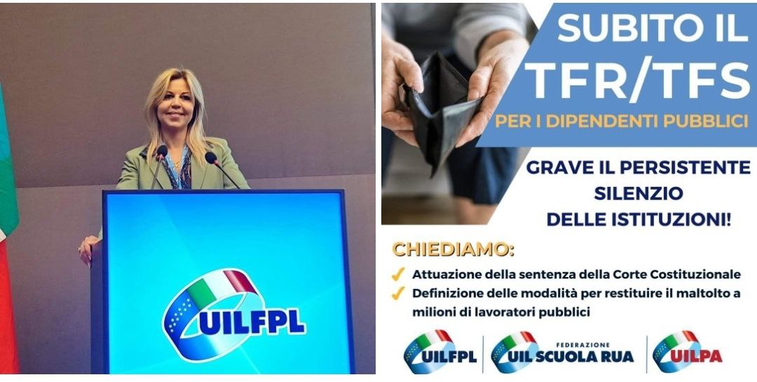 🔵 TFR/TFS. Rita Longobardi (UIL FPL): Chiediamo Al Governo L’attuazione Della Sentenza Della Corte Costituzionale